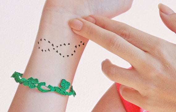 Infinity Birds - Temporäres Tattoo | 2Er Set Infinity Birds - Temporäres Tattoo | 2Er Set von Etsy - TTTattoodotcom