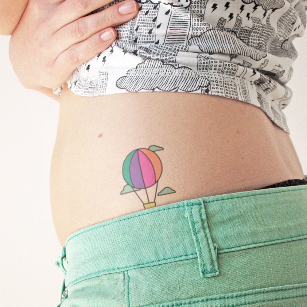 Luftballon - Temporäres Tattoo | 2Er Set Luftballon - Temporäres Tattoo | 2Er Set von Etsy - TTTattoodotcom