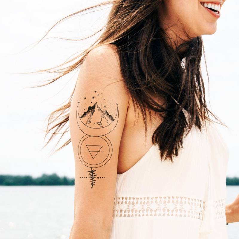 Moon Lights - Temporäres Tattoos Moon Lights - Temporäres Tattoos von Etsy - TTTattoodotcom