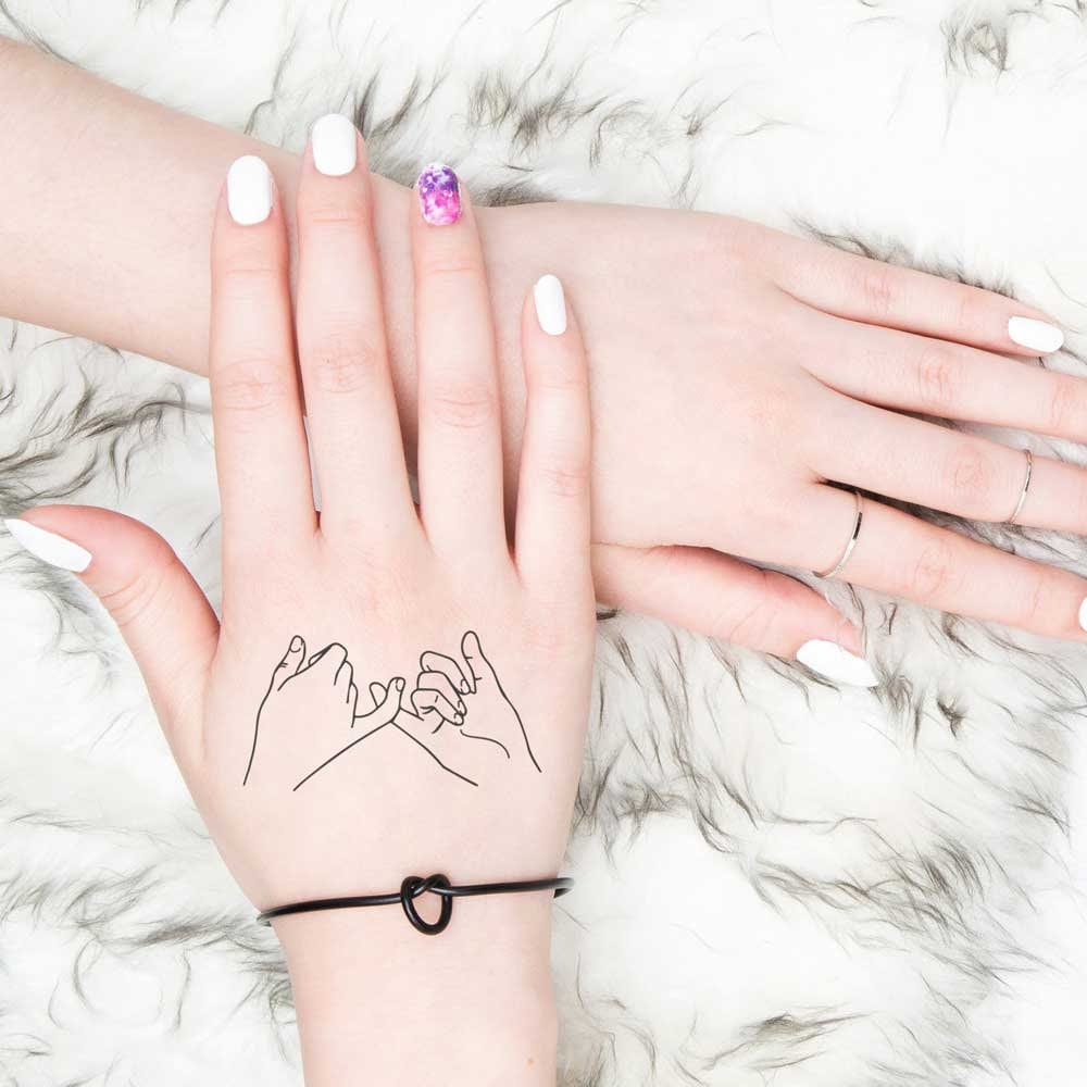 Pinky Promise - Temporäres Tattoo | 2Er Set Pinky Promise - Temporäres Tattoo | 2Er Set von Etsy - TTTattoodotcom