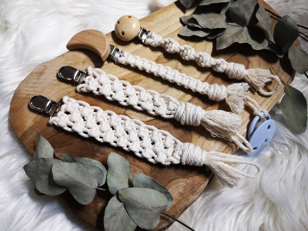 Schnullerkette Makramee Schnullerkette Makramee von Etsy - TaliesHandmade