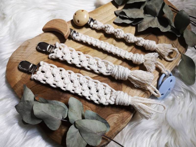 Schnullerkette Makramee Schnullerkette Makramee von Etsy - TaliesHandmade