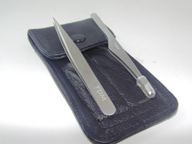 Pinzette, Körperpflege, 2-Er Set, Leder-Etui | Gravur Vorhanden von Etsy - TamscoPrecision
