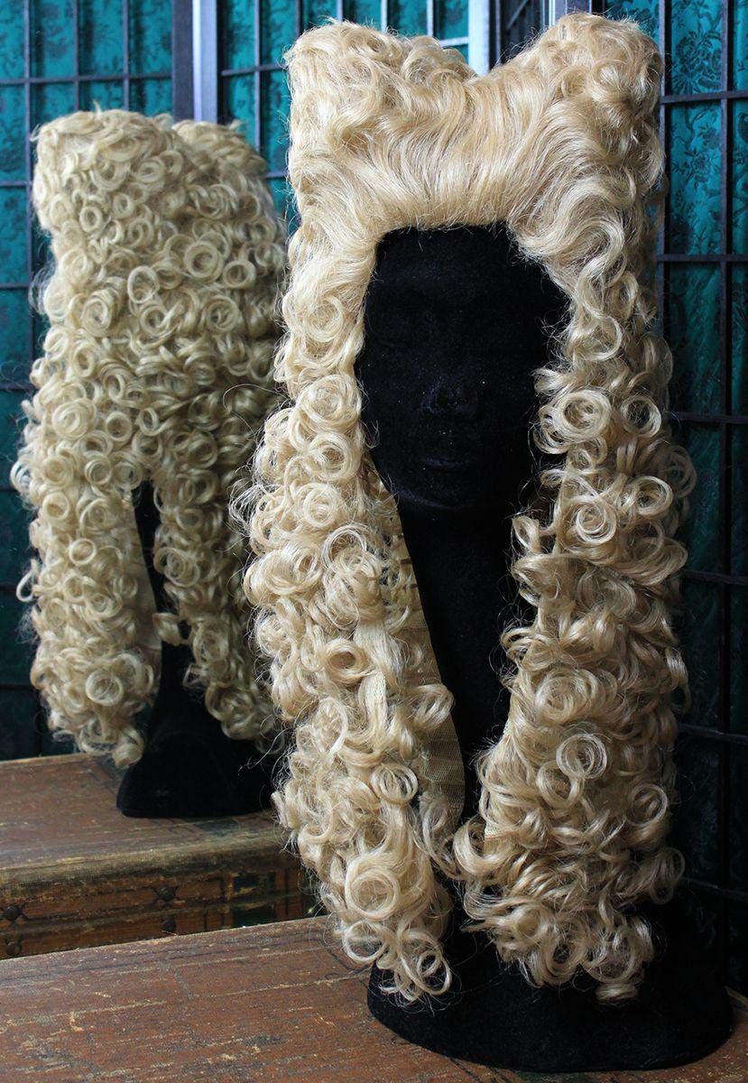 Herren Allongeperücke Mischhaarperücke 1710-1740 von Etsy - TanjaAmaliaCouture