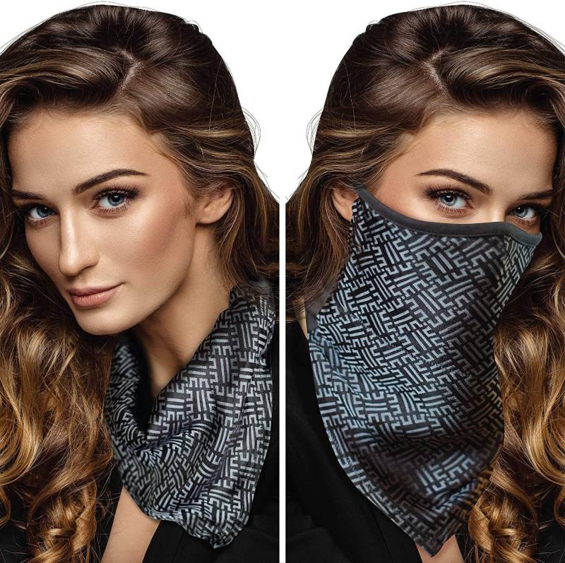 Handgemachte Maulbeerseide Gesichtsmaske, Schal Maske, Seide Gamasche, Bandana Mit Filtertasche, Verstellbarer Überkopfgurt von Etsy - TaraSartoria