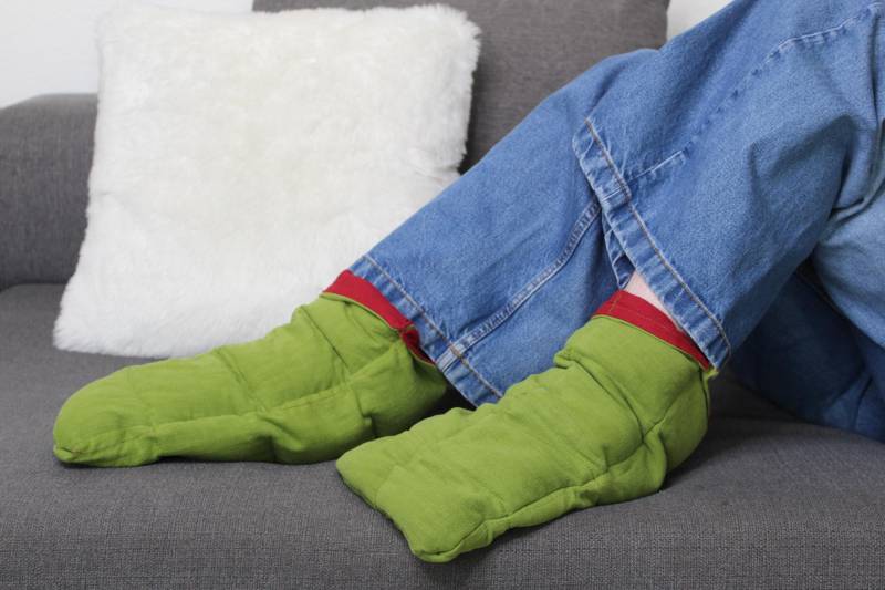 Wärmesocken, Erwachsene, Entspannung, Nie Wieder Kalte Füsse, Nachhaltig, Traubenkernfüllung, Wellness, Kinder, Acht Wärmekammern von Etsy - TaschenToGo