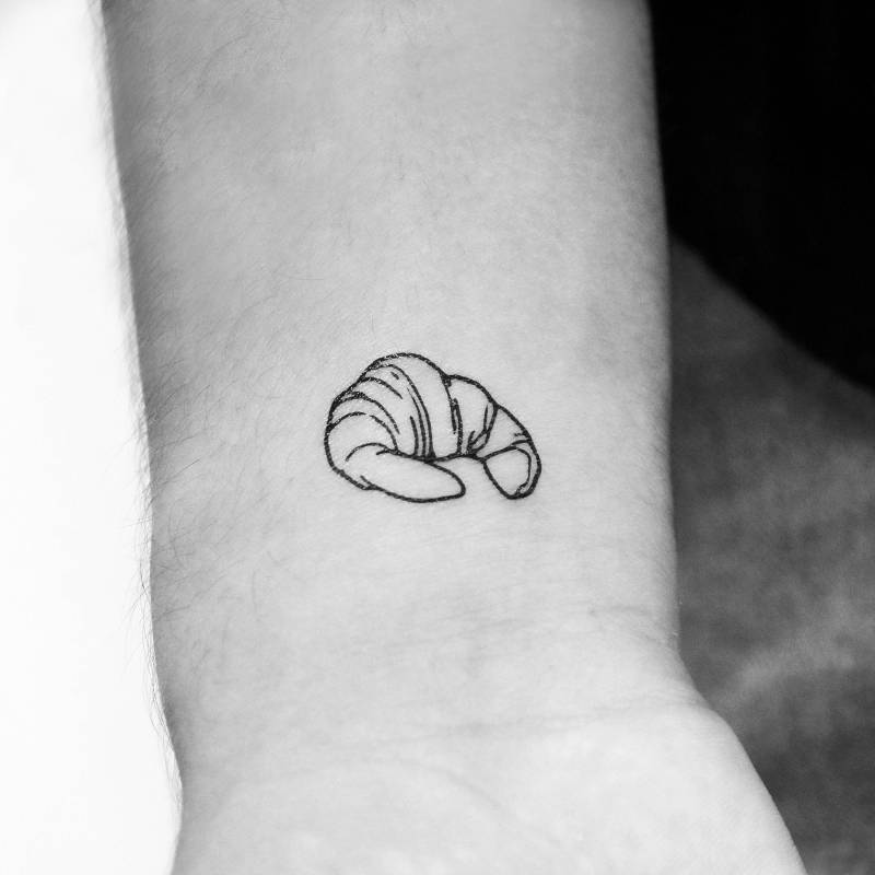 Croissant Temporäres Tattoo | 3Er Set von Etsy - Tatteco