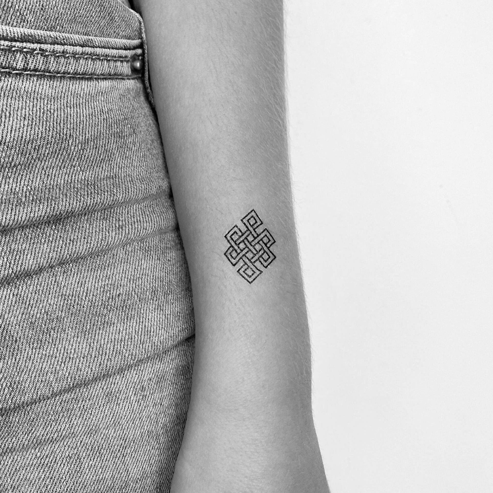 Endlos Knoten Temporäres Tattoo | 3Er Set Endlos Knoten Temporäres Tattoo | 3Er Set von Etsy - Tatteco