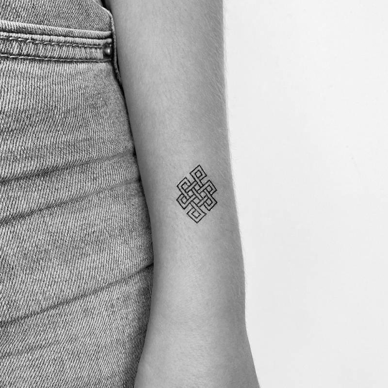 Endlos Knoten Temporäres Tattoo | 3Er Set von Etsy - Tatteco