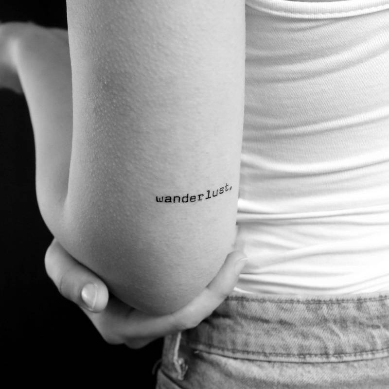 Fernweh Temporäres Tattoo | 3Er Set von Etsy - Tatteco