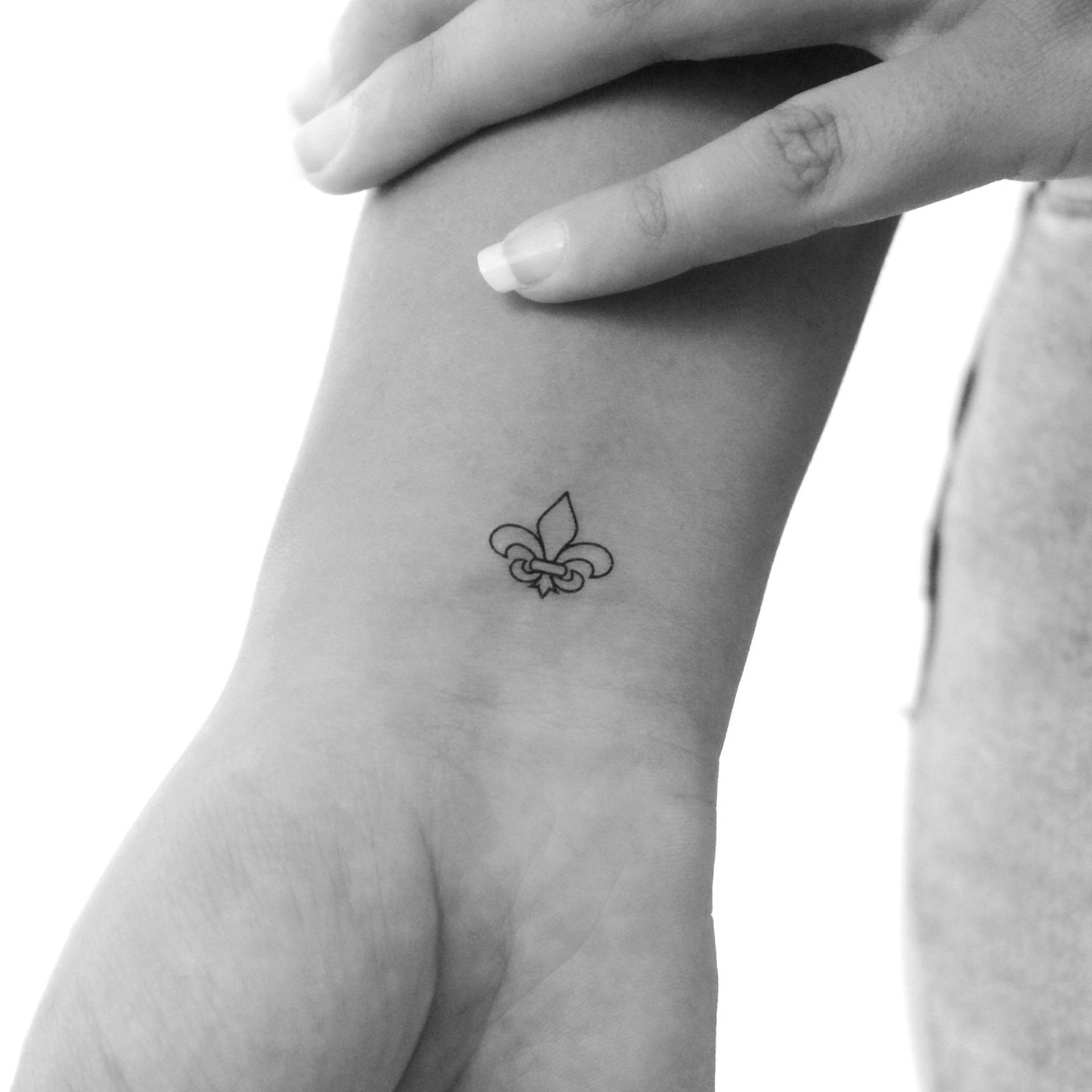 Fleur-De-Lis Temporäre Tattoo | 3Er Set von Etsy - Tatteco