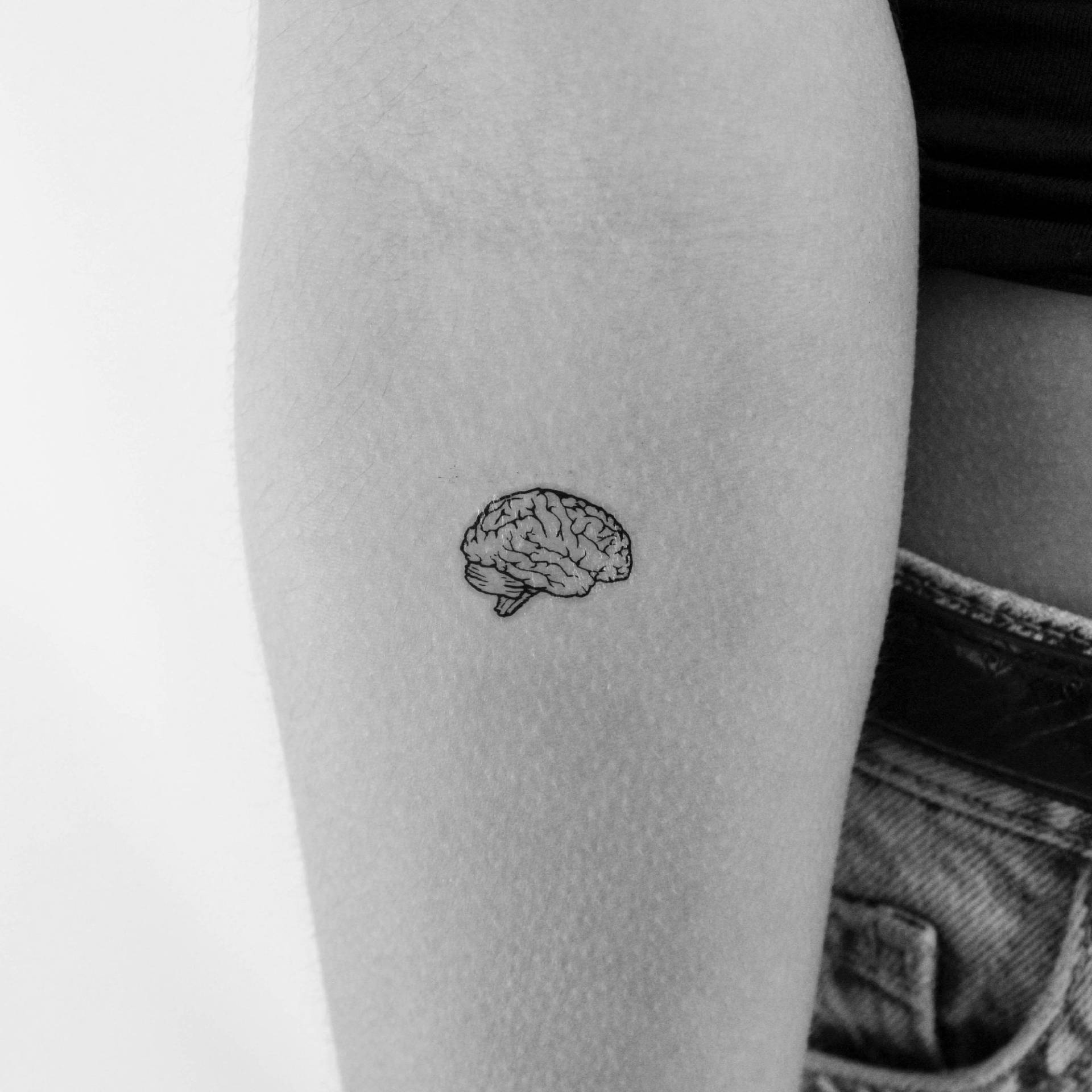 Gehirn Temporäres Tattoo | 3Er Set Gehirn Temporäres Tattoo | 3Er Set von Etsy - Tatteco