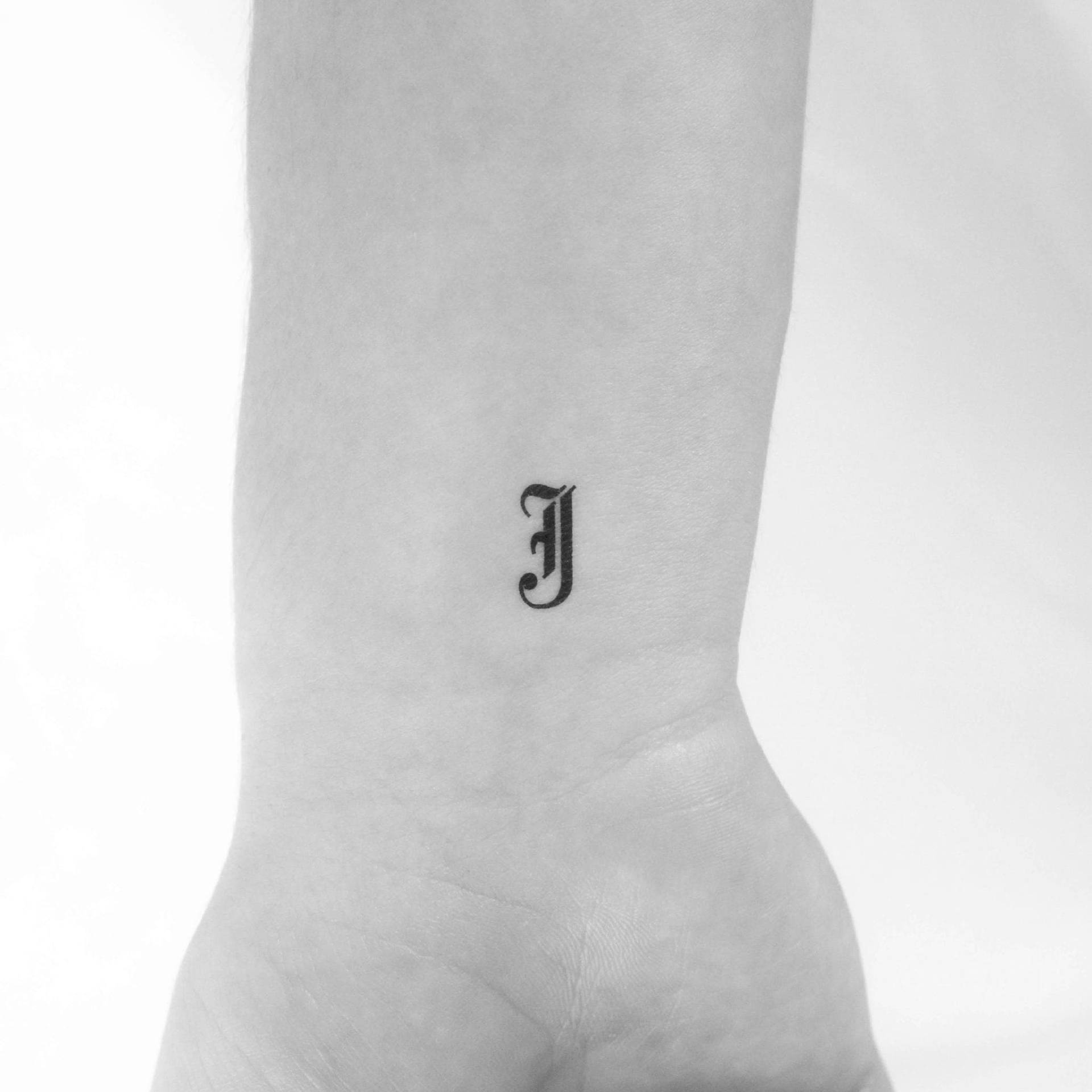 Gothic J Buchstabe Temporäres Tattoo | 3Er Set Gothic J Buchstabe Temporäres Tattoo | 3Er Set von Etsy - Tatteco
