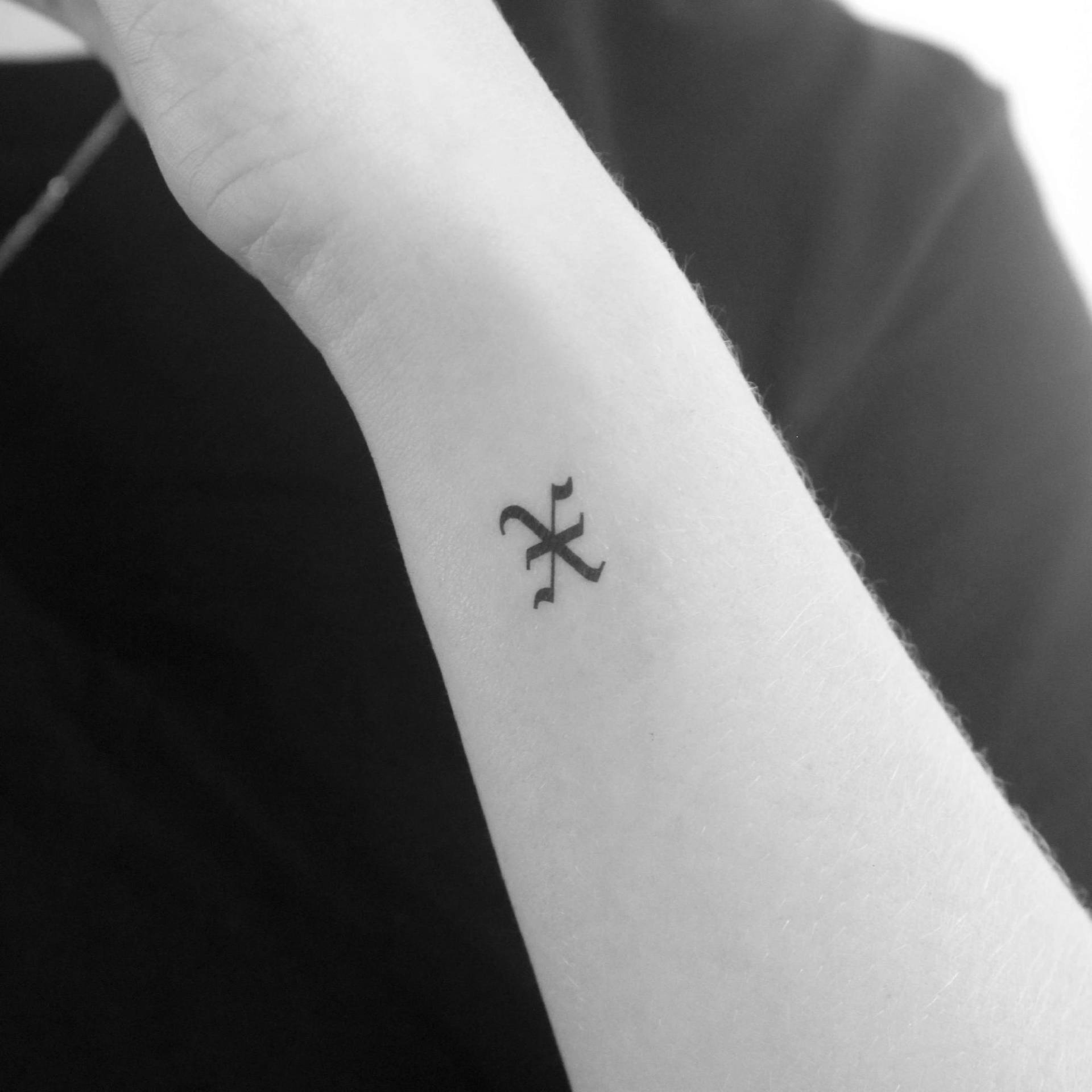 Gothic X Buchstabe Temporäres Tattoo | 3Er Set Gothic X Buchstabe Temporäres Tattoo | 3Er Set von Etsy - Tatteco