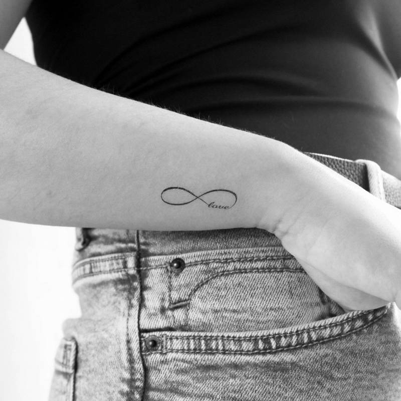 Infinity Liebe Temporäres Tattoo | 3Er Set von Etsy - Tatteco