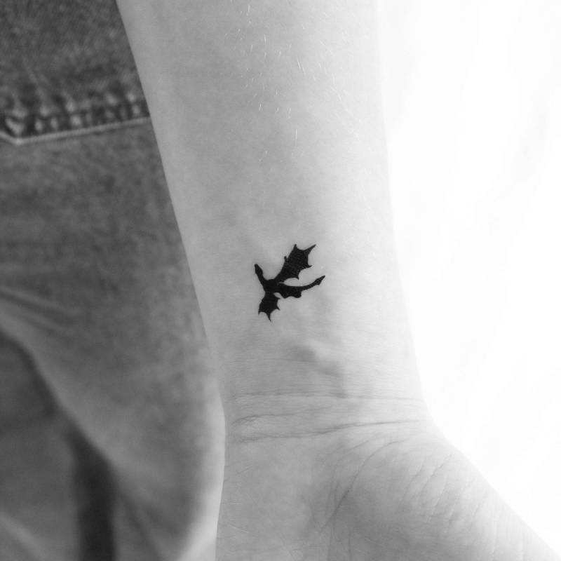 Kleiner Drache Temporäres Tattoo | 3Er Set Kleiner Drache Temporäres Tattoo | 3Er Set von Etsy - Tatteco