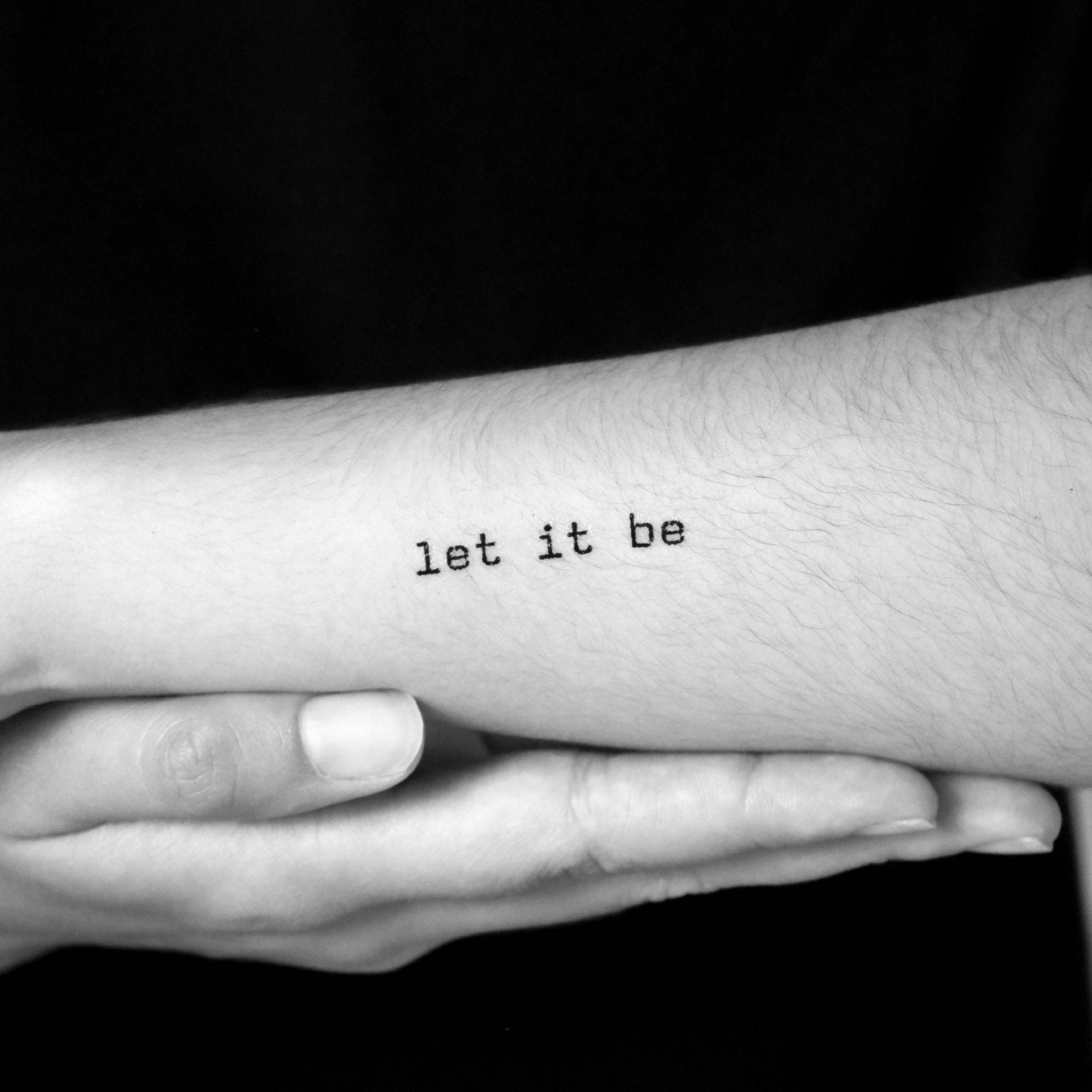 Let It Be Temporary Tattoo | 3Er Set von Etsy - Tatteco