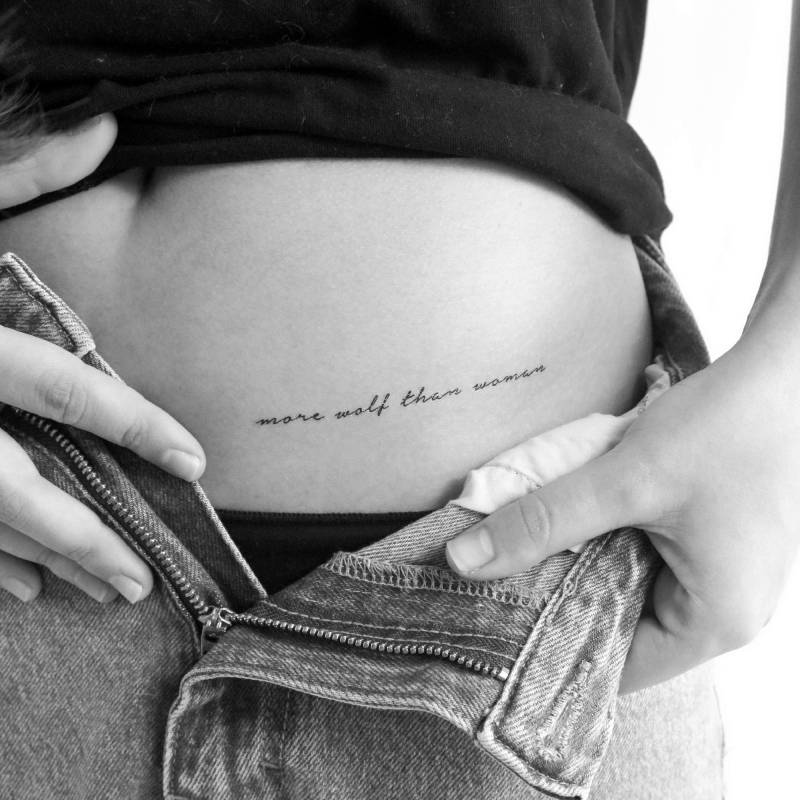 Mehr Wolf Als Frau Temporäres Tattoo | 3Er Set von Etsy - Tatteco