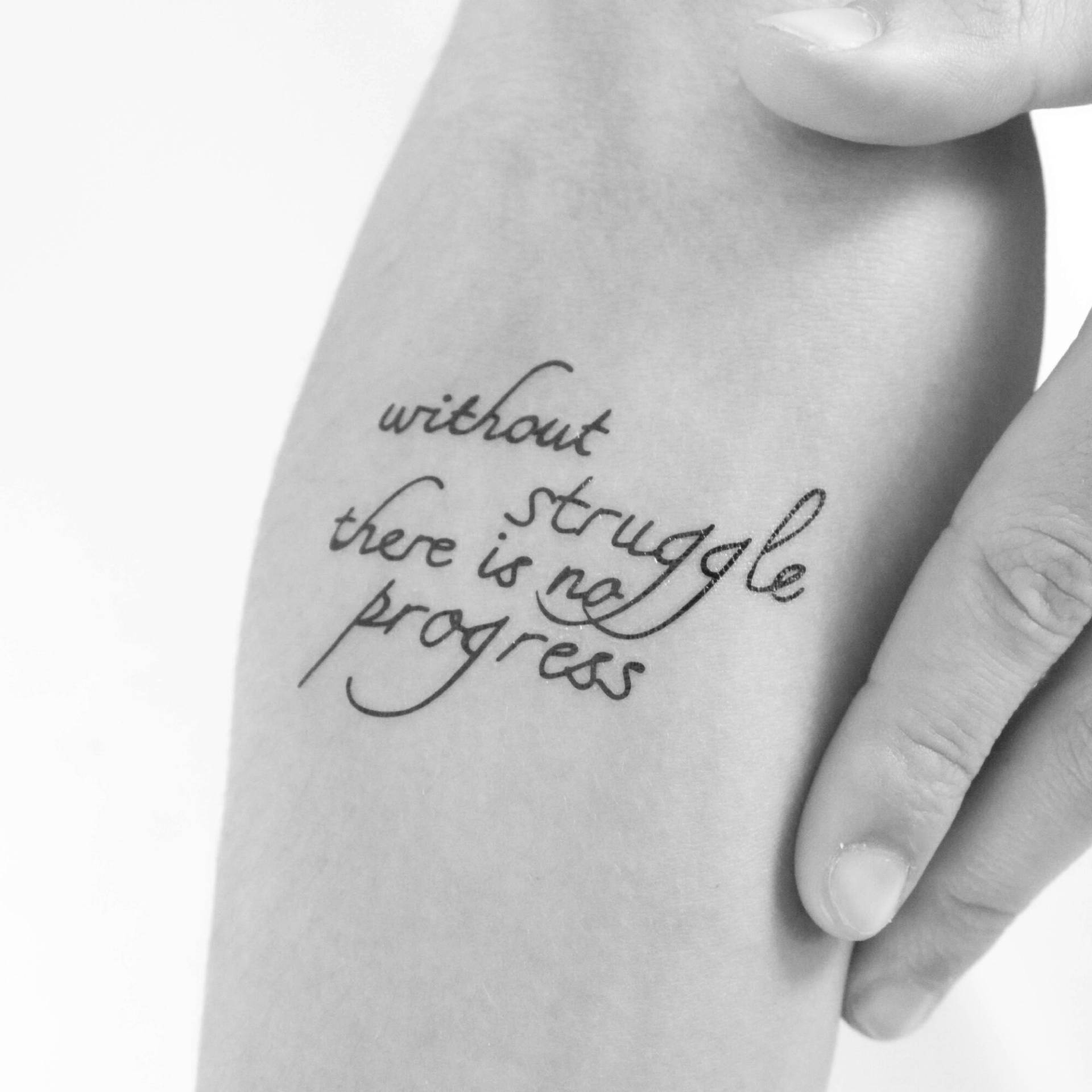 Ohne Kampf Gibt Es Keinen Fortschritt Temporäres Tattoo - 3Er Set Ohne Kampf Gibt Es Keinen Fortschritt Temporäres Tattoo - 3Er Set von Etsy - Tatteco