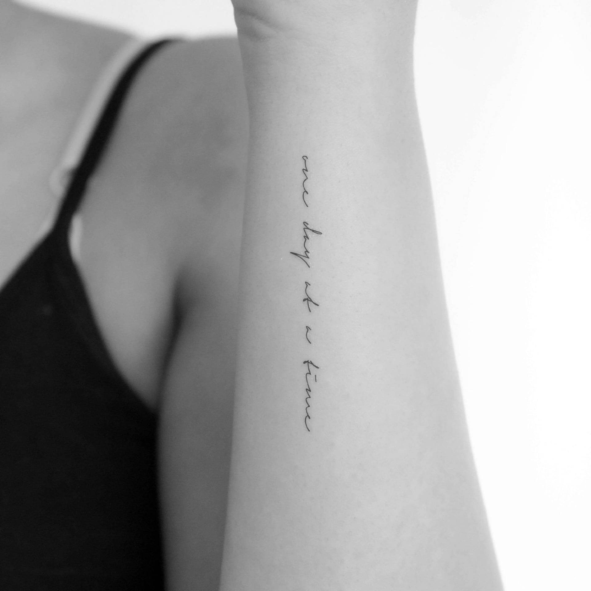 One Day At A Time Temporäres Tattoo | 3Er Set One Day At A Time Temporäres Tattoo | 3Er Set von Etsy - Tatteco