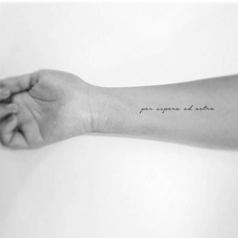 Per Aspera Ad Astra Temporäres Tattoo | 3Er Set von Etsy - Tatteco