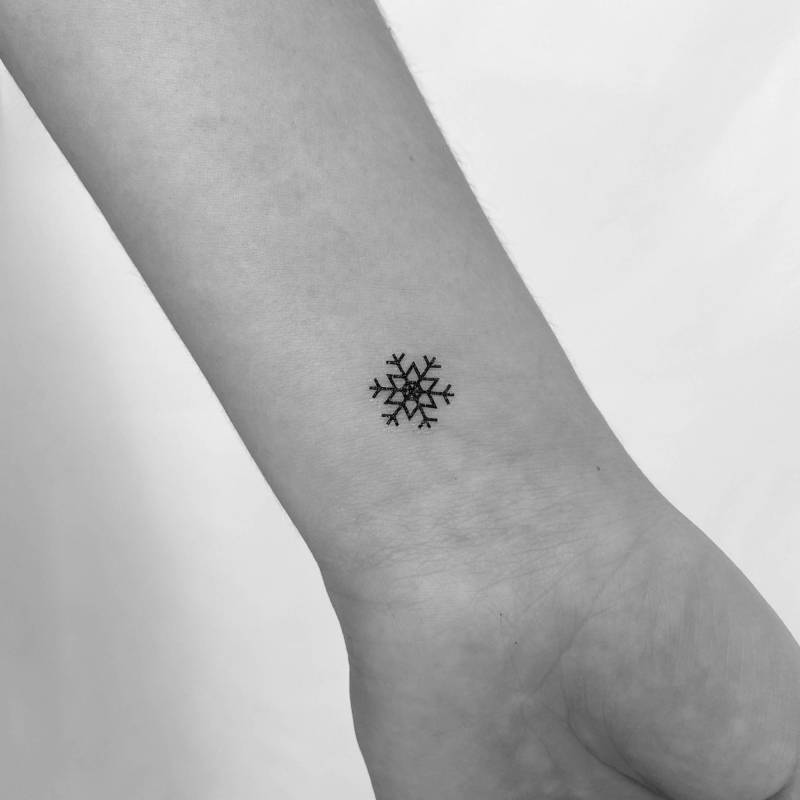 Schneeflocke Temporäres Tattoo | 3Er Set Schneeflocke Temporäres Tattoo | 3Er Set von Etsy - Tatteco
