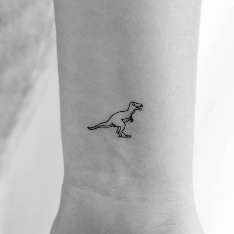 T-Rex Dinosaurier Temporäres Tattoo | 3Er Set T-Rex Dinosaurier Temporäres Tattoo | 3Er Set von Etsy - Tatteco