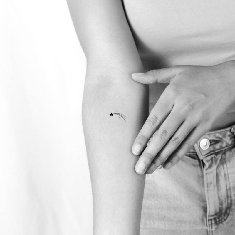 sternschnuppe Temporäres Tattoo | 3Er Set sternschnuppe Temporäres Tattoo | 3Er Set von Etsy - Tatteco