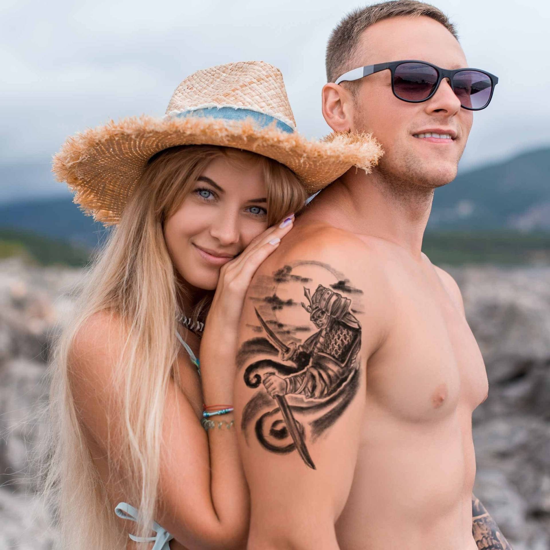 Temporäres Samurai-Tattoo Für Frauen Und Männer, Exklusives Handgezeichnetes Temporäres Temporäres Samurai-Tattoo Für Frauen Und Männer, Exklusives Handgezeichnetes Temporäres von Etsy - TattooYourStyle