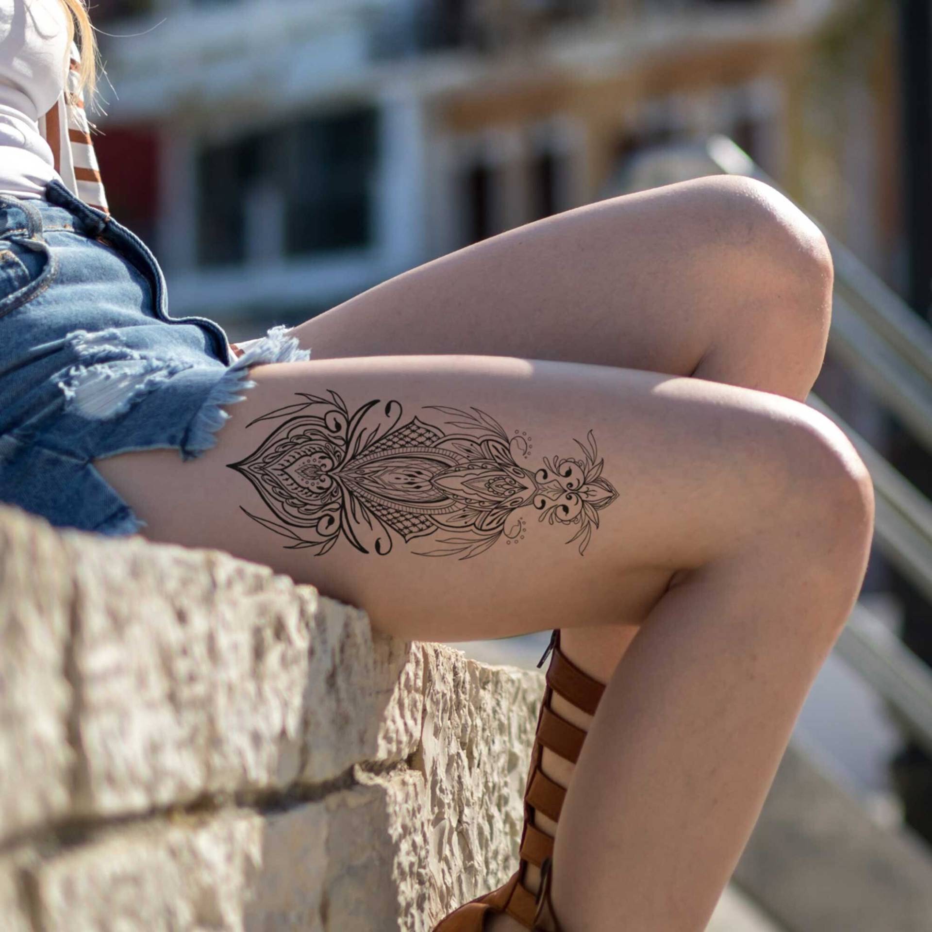 Temporäres Tattoo Ornamental Pattern #2 Für Frauen Und Männer, Temporäres Exklusiv Handgezeichnet Temporäres Tattoo Ornamental Pattern #2 Für Frauen Und Männer, Temporäres Exklusiv Handgezeichnet von Etsy - TattooYourStyle