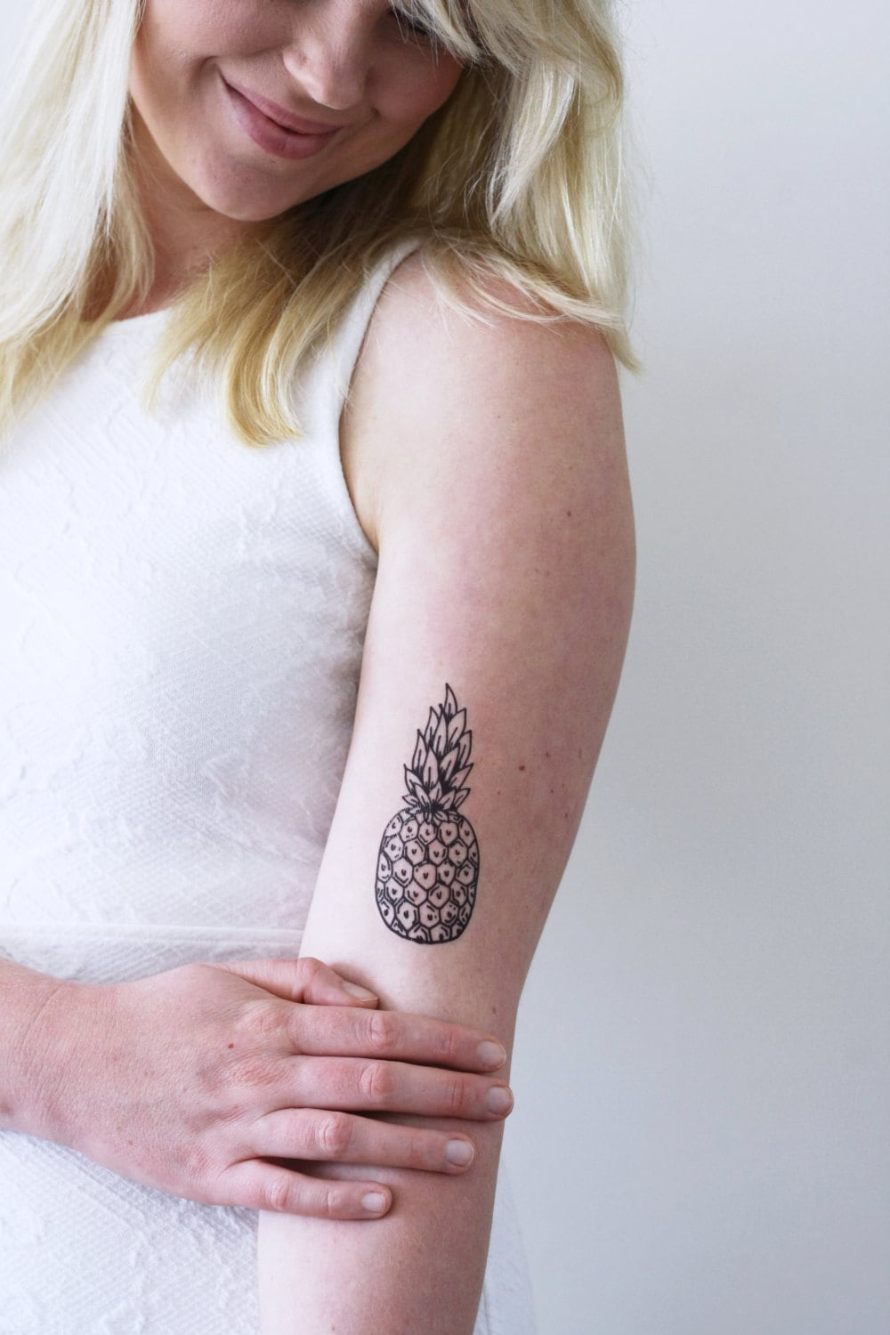 Ananas Temporäres Tattoo | Accessoire Mode Geschenk Boho von Etsy - Tattoorary