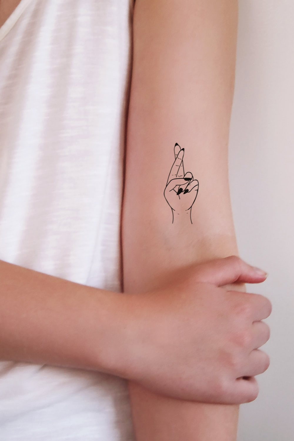 Daumen Drücken Temporäres Tattoo | Boho Schmuck Handtattoo Geschenk Größe/Maße/Gewicht von Etsy - Tattoorary