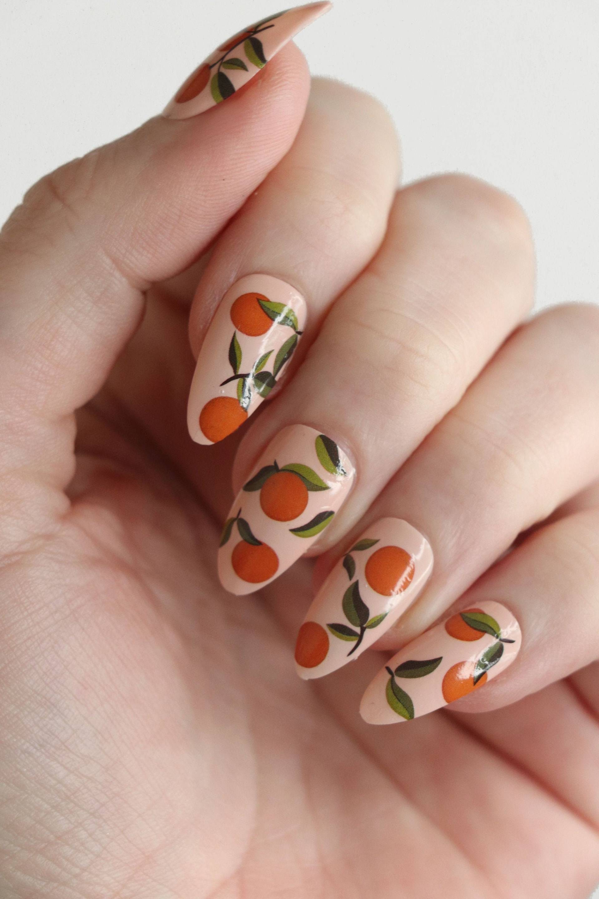Orangen Wasserschiebefolie Nagel Aufkleber | Orange Früchte Nagelkunst Citrus Nagelsticker Diy Nageldesign Geschenk Schönheit Selbstfürsorge Orangen Wasserschiebefolie Nagel Aufkleber | Orange Früchte Nagelkunst Citrus Nagelsticker Diy Nageldesign Geschenk Schönheit Selbstfürsorge von Etsy - Tattoorary
