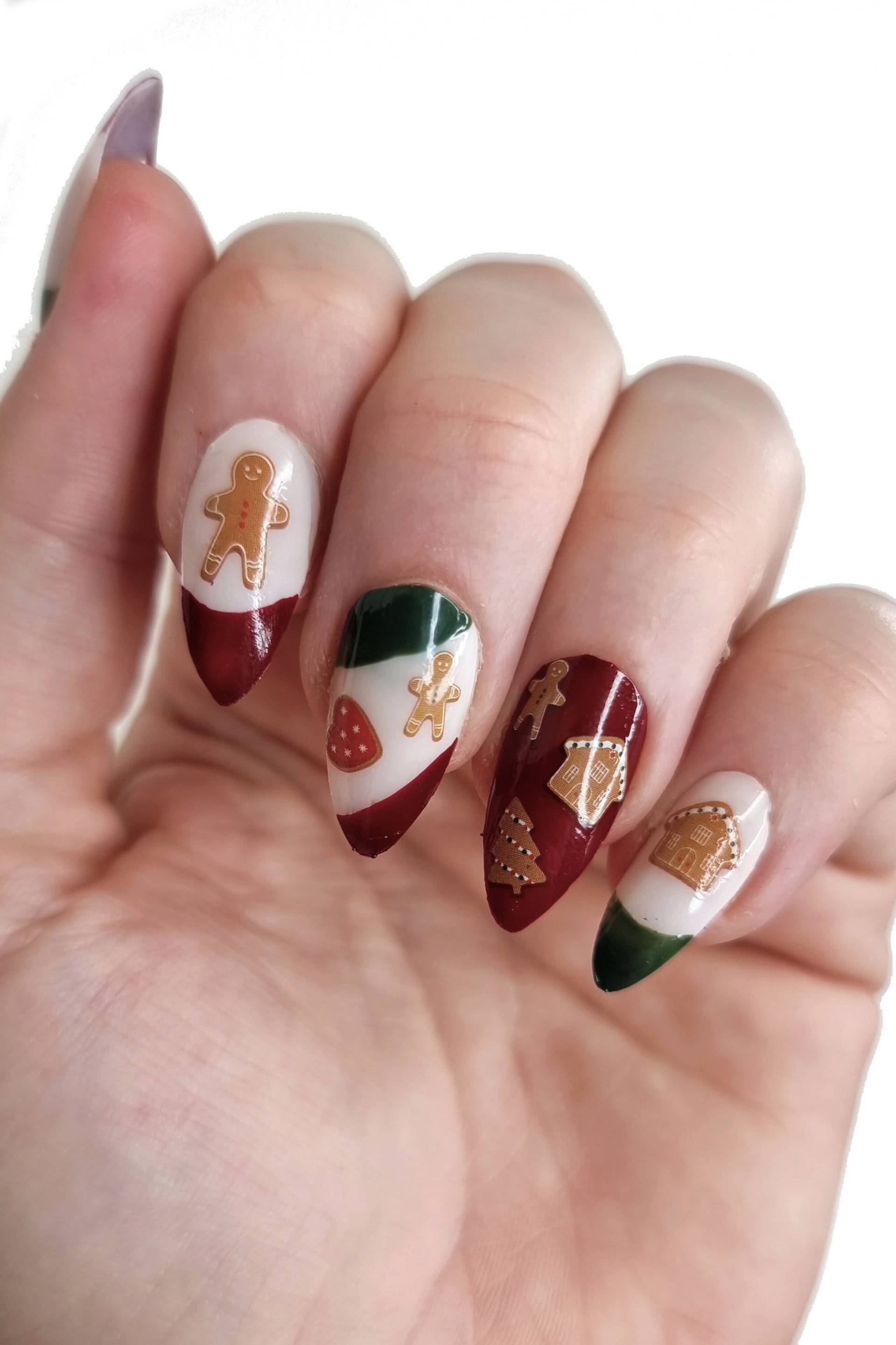 Weihnachtsplätzchen Nagelabziehbilder | Festliche Urlaub Nailart Lebkuchenmann Nägel Nagelsticker Wasserschiebefolie Nagel Abziehbilder Weihnachtsplätzchen Nagelabziehbilder | Festliche Urlaub Nailart Lebkuchenmann Nägel Nagelsticker Wasserschiebefolie Nagel Abziehbilder von Etsy - Tattoorary