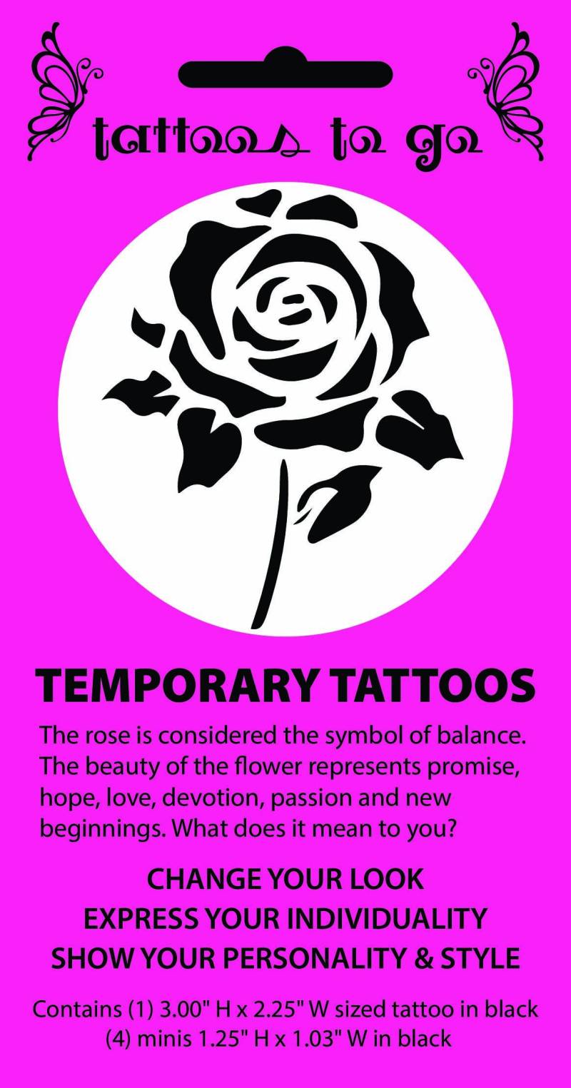 Rose Tattoo | 5 Temporäre Tattoo Motive Rose Tattoo | 5 Temporäre Tattoo Motive von Etsy - TattoosToGo