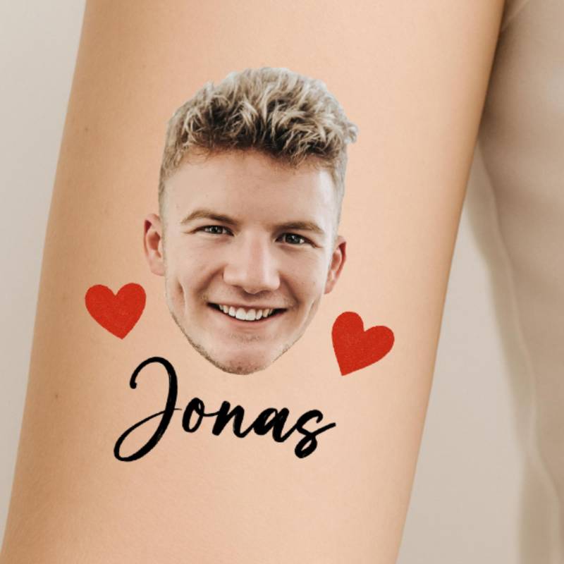 Jga Tattoo Mit Gesicht I Personalisierte Party Tattoos Bachelorette Geschenk Brautparty Lustig Hochzeit von Etsy - TattsyMe
