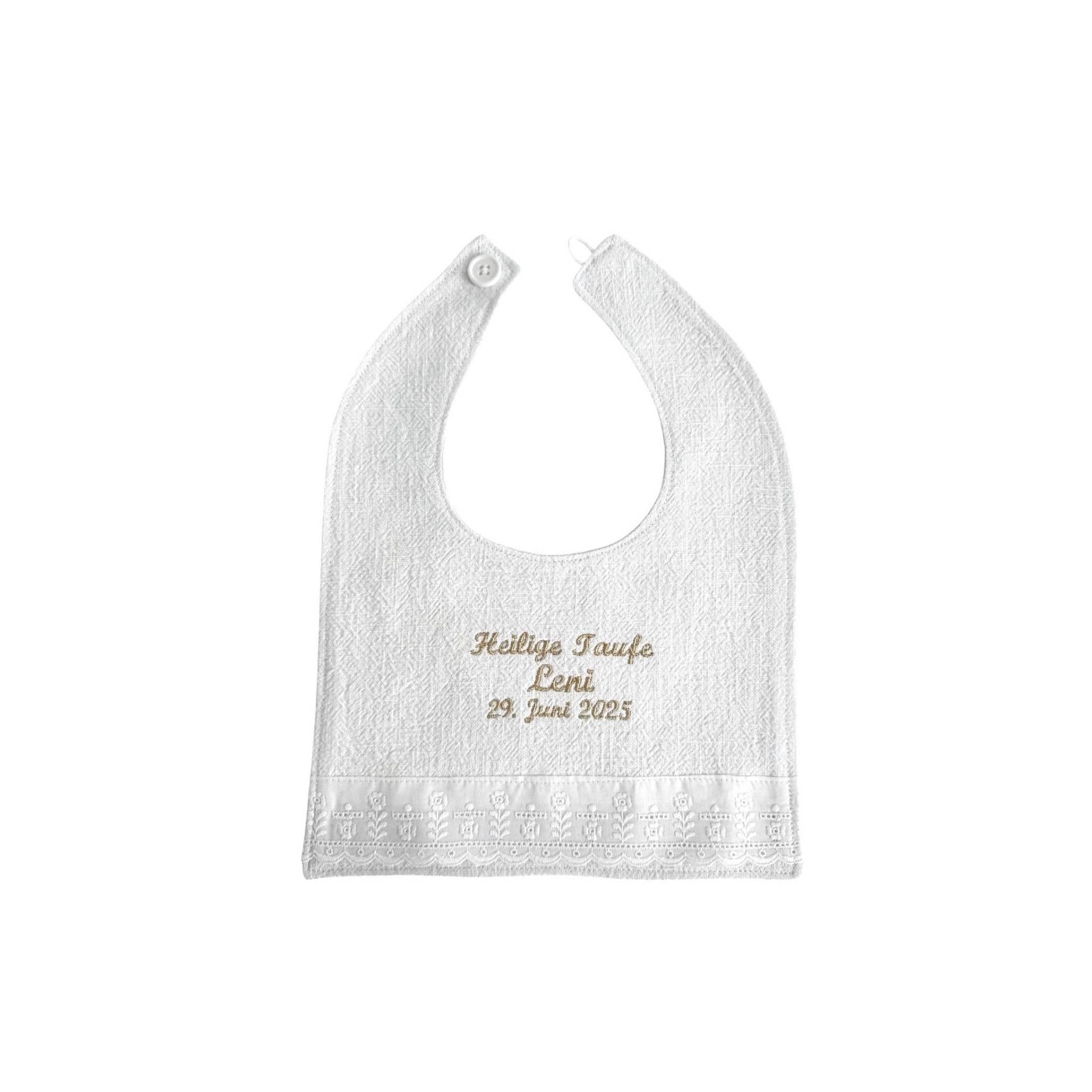 Personalisiertes Geschenk Lätzchen Aus Leinen Mit Namen - Taufgeschenk Baby, Individuelles Babygeschenk Taufe, Besticktes Baby von Etsy - Taufkleiddesign