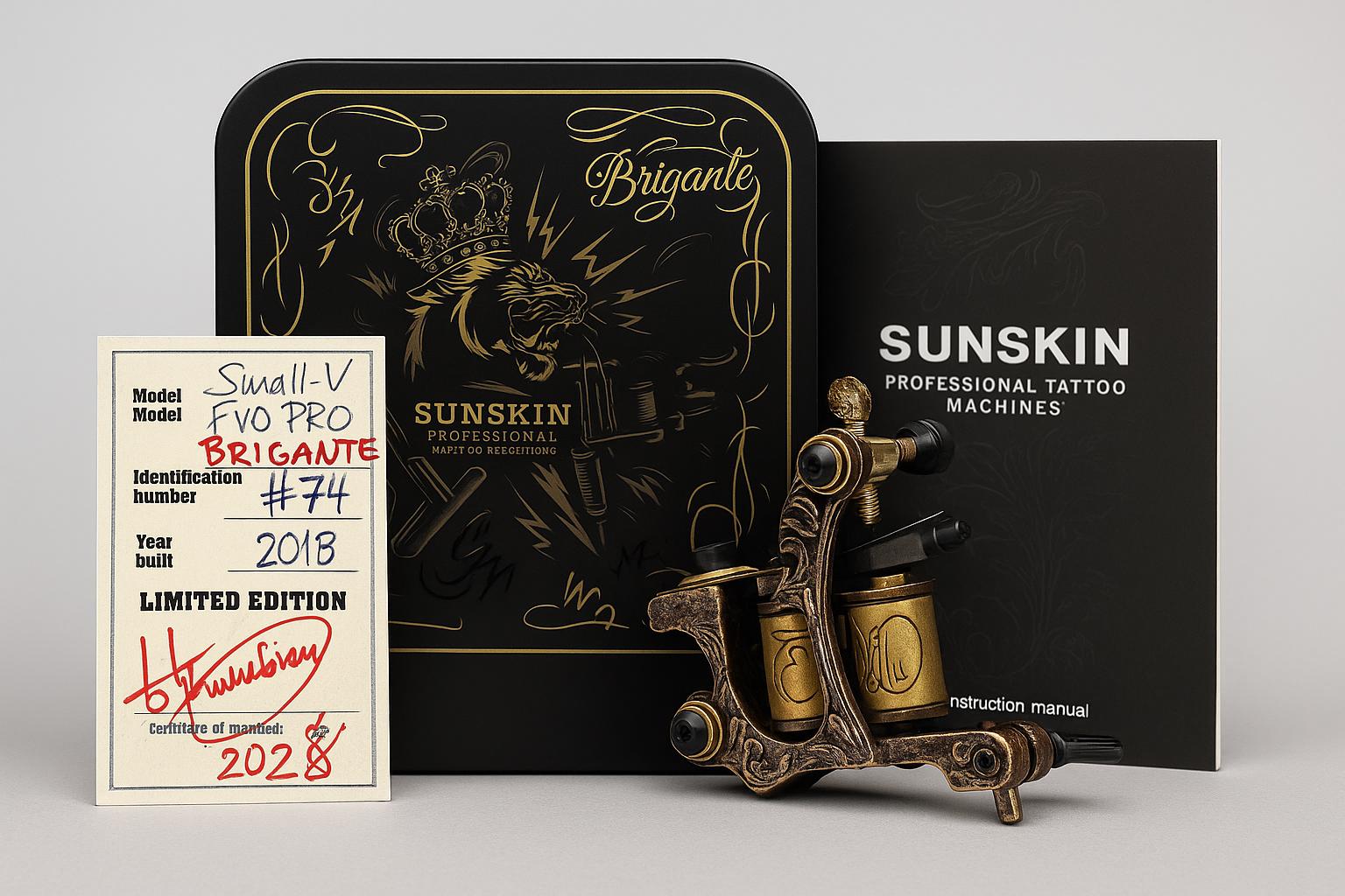 Limitierte Sunskin Tattoo-Maschine - Brigante #74 Collector's Full Set von Etsy - TeboriCollections