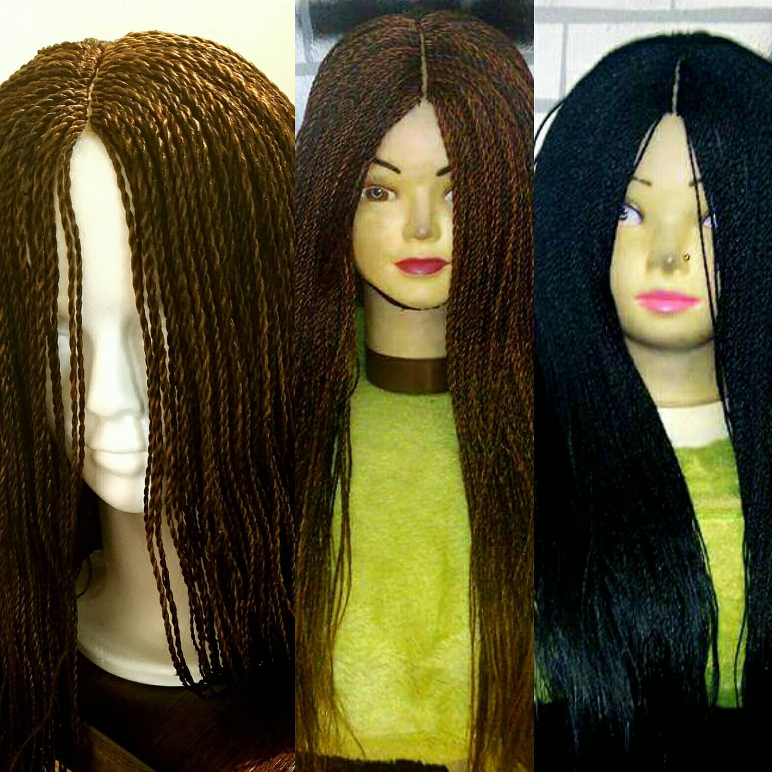 Geflochtene Twist Vorne Spitze Perücke. Haar Millionen Geflecht Mittlere Größe Perücke Kappe. Natürliche Haarperücke von Etsy - TeddiesAfrique