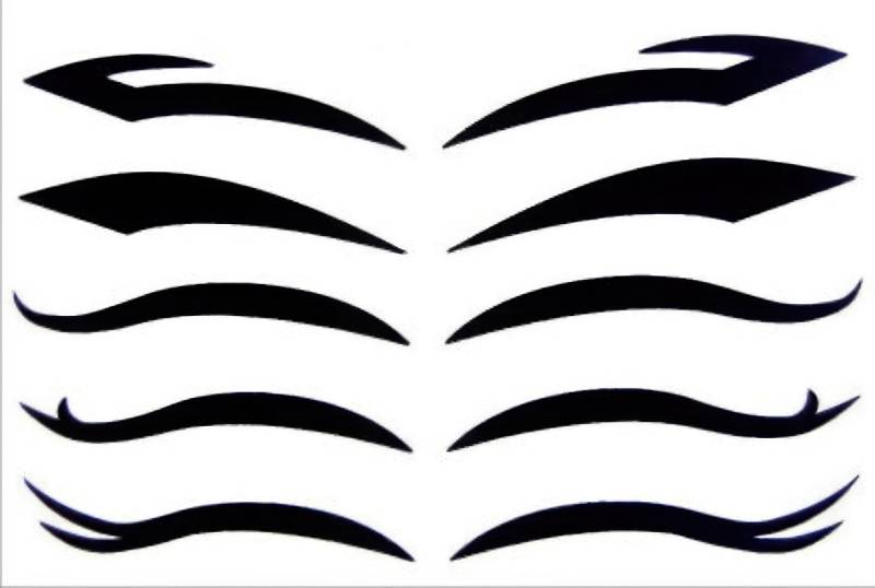Eyeliner Temporäres Fake Tattoo Fett Body Art Transfer Waterpoof Kostüm von Etsy - Tempitat