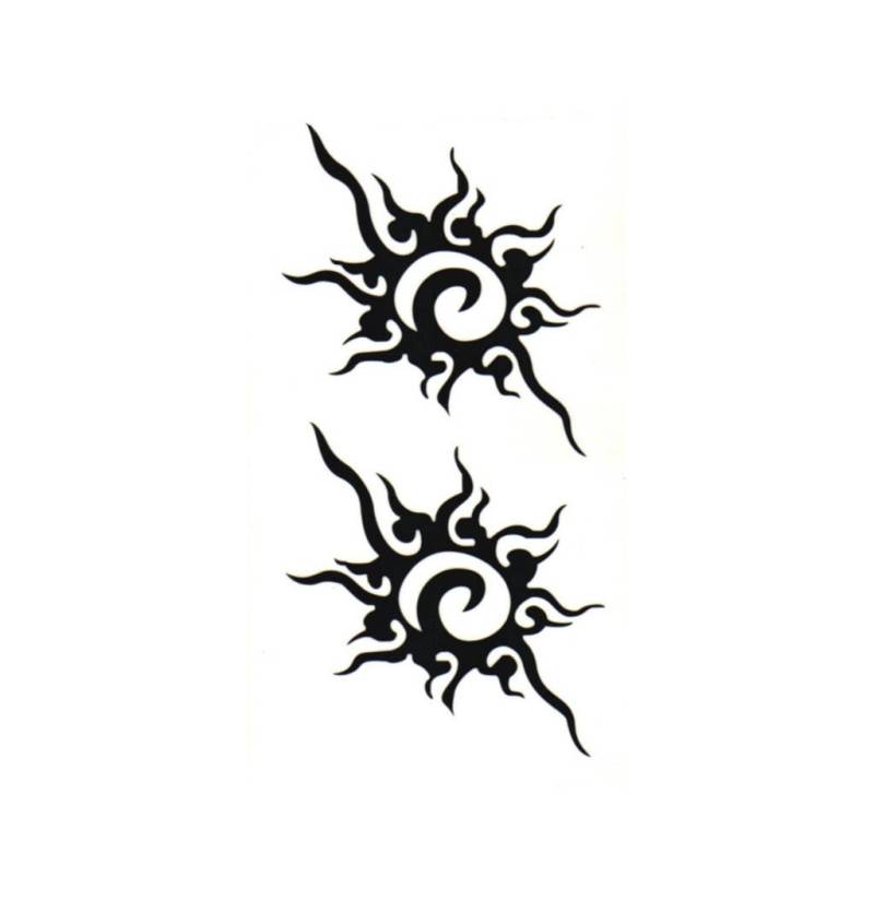 stammes-Sonnen Temporäre Gefälschte Tattoo Fett Körper Kunst Transfer Waterpoof Fancy Kleid von Etsy - Tempitat