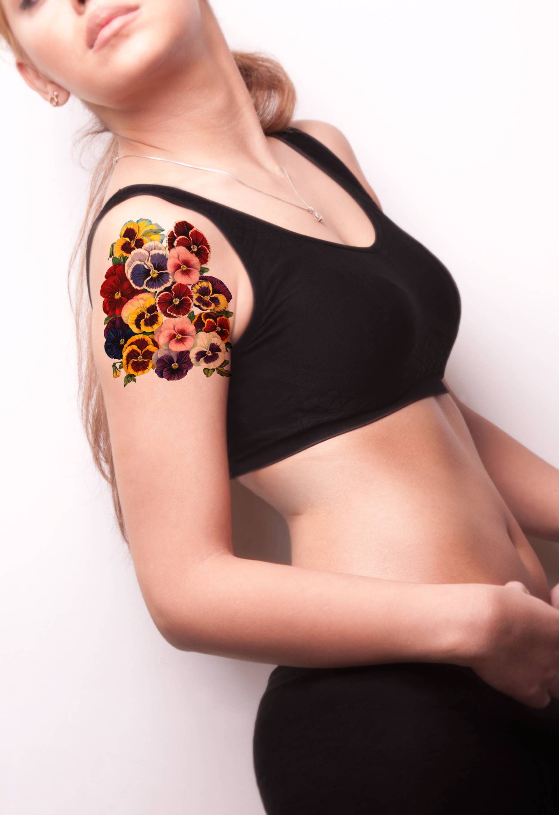 stiefmütterchen Temporäres Tattoo, Posy Of Vintage Blumen Temporary Tattoo stiefmütterchen Temporäres Tattoo, Posy Of Vintage Blumen Temporary Tattoo von Etsy - Tempitat