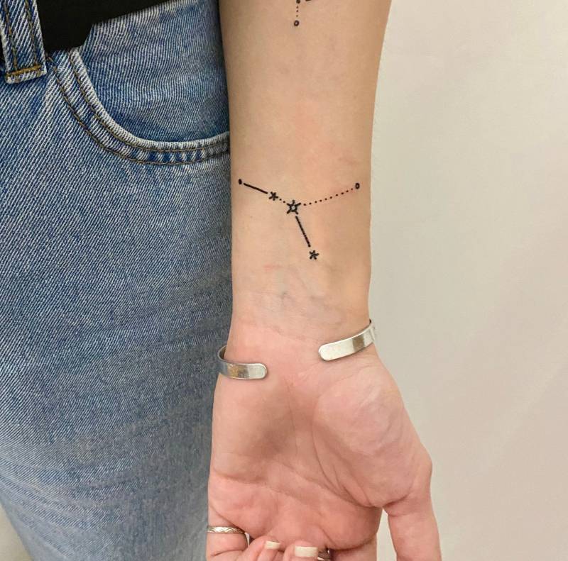 Krebs Sternzeichen Temporäres Tattoo von Etsy - TemporaryTattooInc