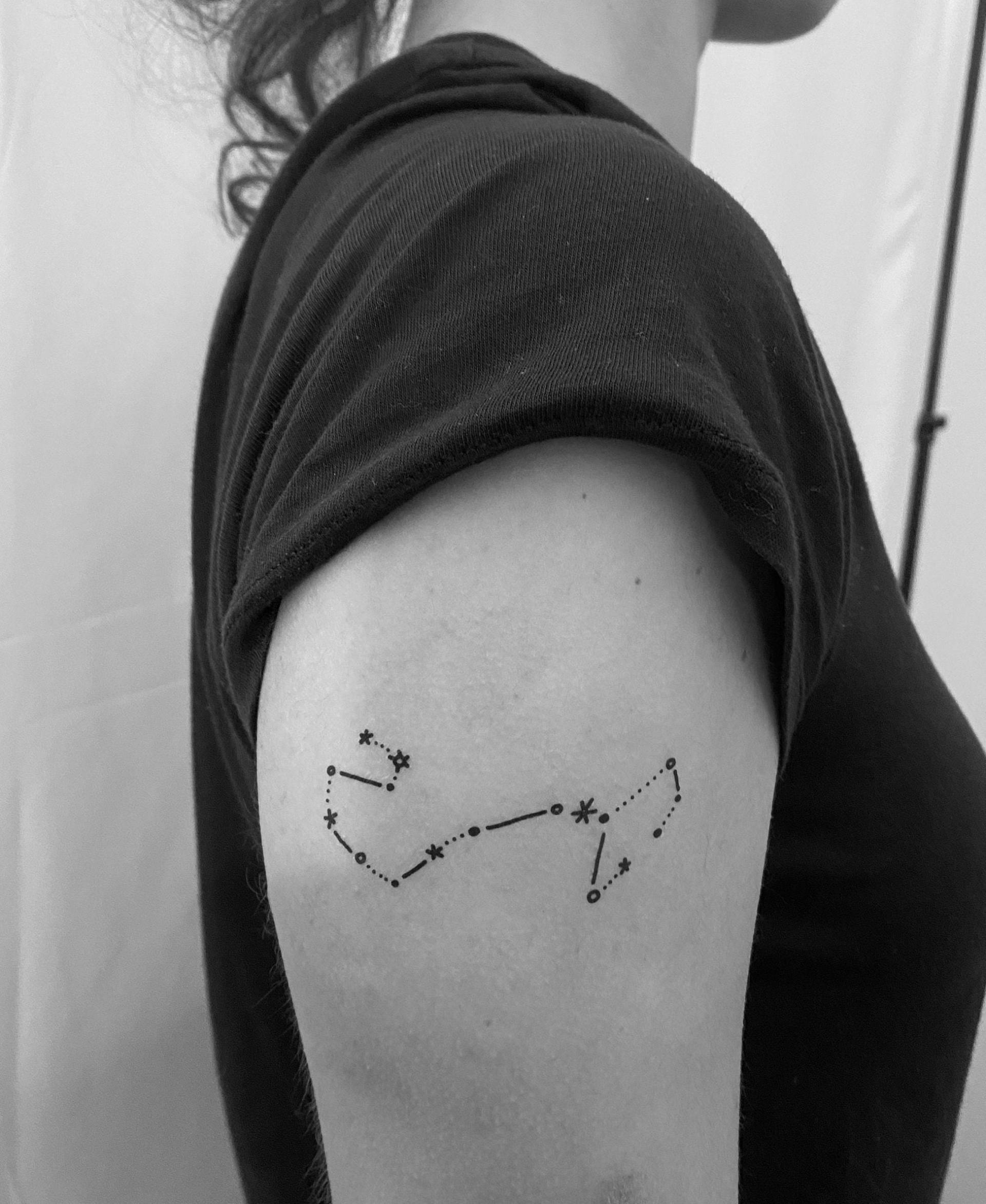 Skorpion Sternzeichen Temporäres Tattoo Skorpion Sternzeichen Temporäres Tattoo von Etsy - TemporaryTattooInc