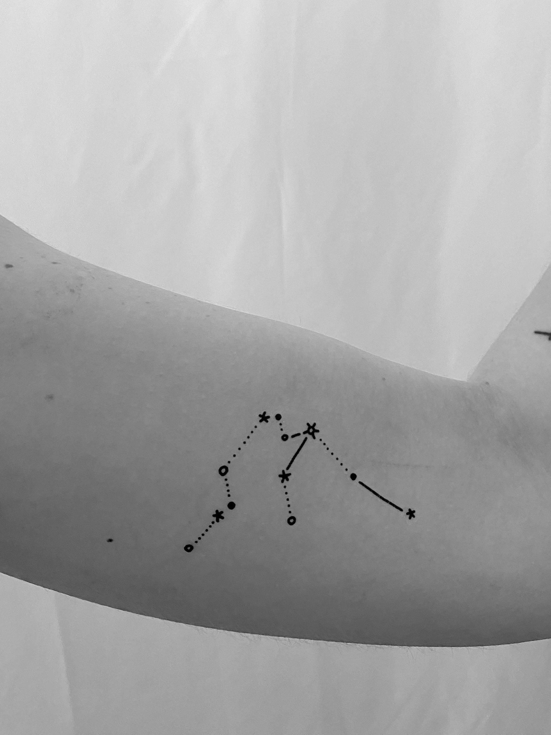 Wassermann Sternzeichen Temporäres Tattoo Wassermann Sternzeichen Temporäres Tattoo von Etsy - TemporaryTattooInc