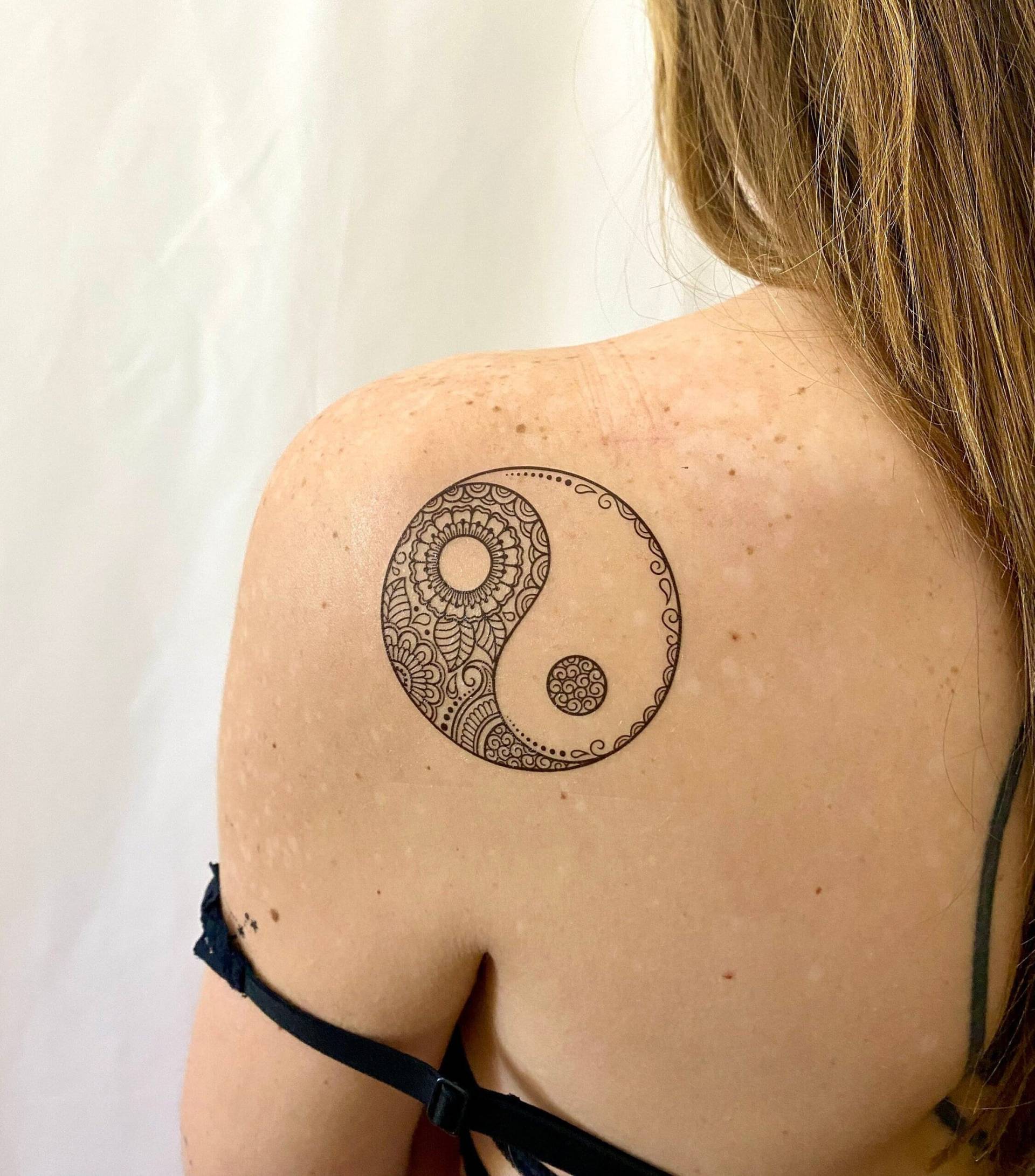 Yin Yang Temporäres Tattoo | 2Er Set / Yin Yang Temporäres Tattoo | 2Er Set / von Etsy - TemporaryTattooInc