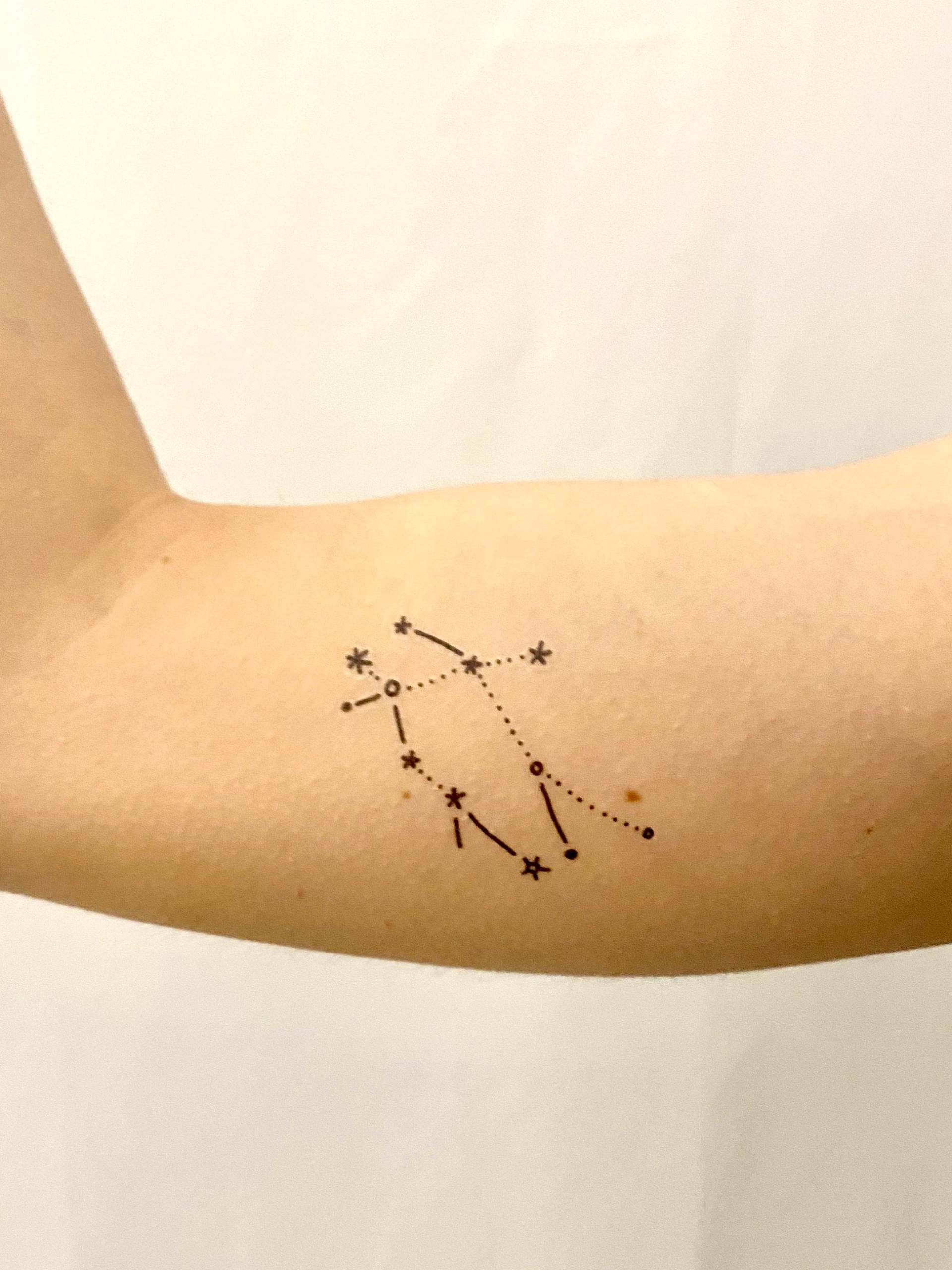 sternbild Zwillinge Temporäres Tattoo sternbild Zwillinge Temporäres Tattoo von Etsy - TemporaryTattooInc