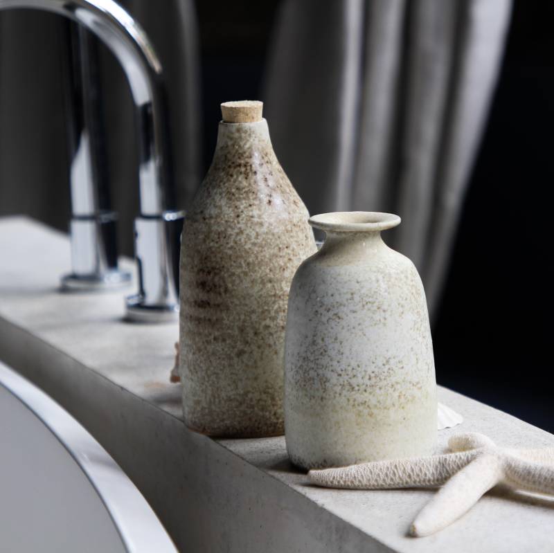 Handgefertigtes Keramik Schaumbad & Badesalz Flasche 400Ml Und 300Ml von Etsy - TerraFyr