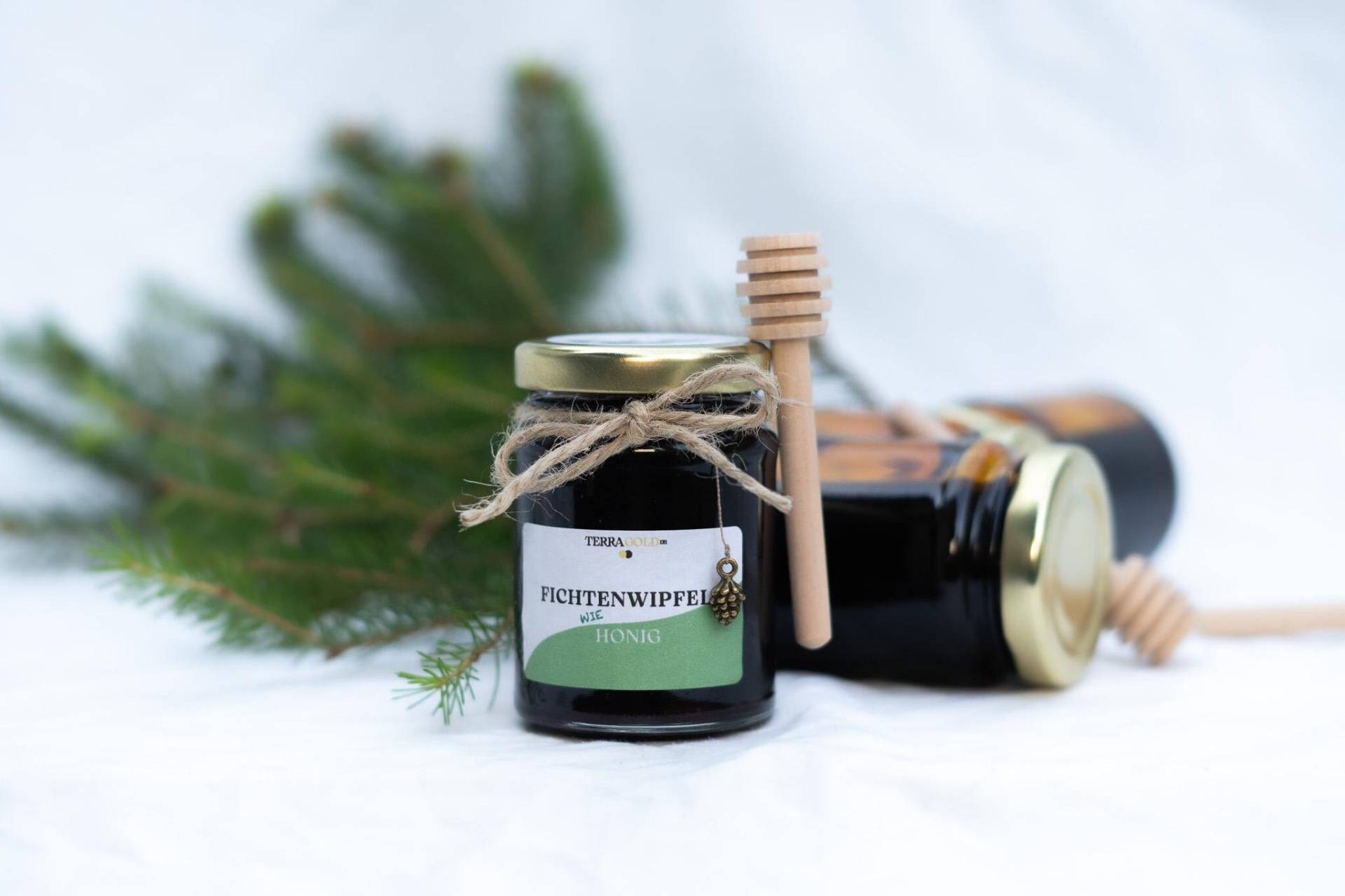 Fichtenwipfel 125G, Honig, Fichtenspitzenhonig, Veganer Waldhonig, Maiwipfel, Veganer Mitbringsel, Vegane Geschenke von Etsy - TerraGoldDE
