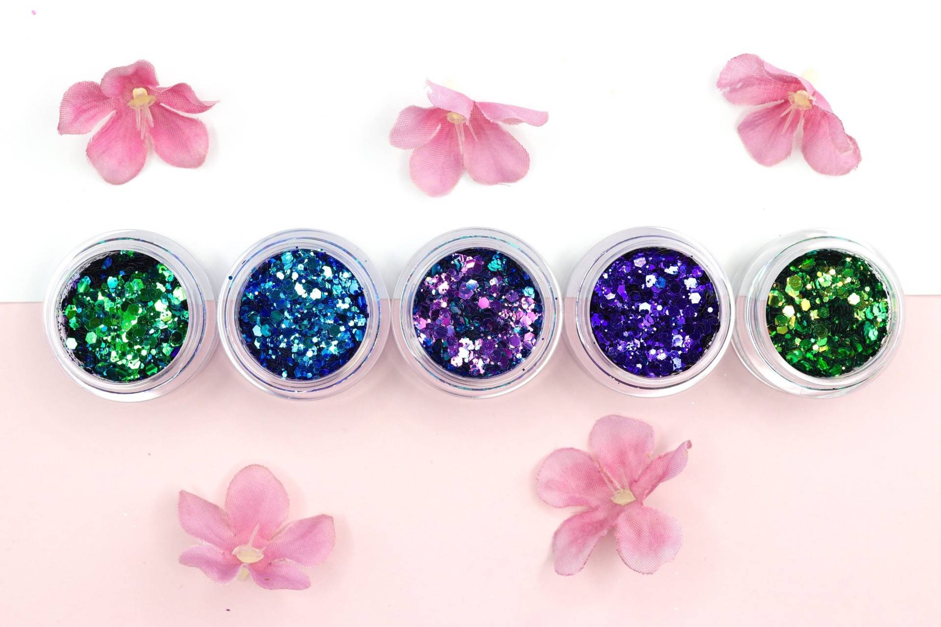 5-Teiliges Duochrome Delight Glitzer-Paket | Glänzender, Farbwechselnder Loser Glitzer Festival Rave Make-Up Und Duo Chrom Sparkle 5-Teiliges Duochrome Delight Glitzer-Paket | Glänzender, Farbwechselnder Loser Glitzer Festival Rave Make-Up Und Duo Chrom Sparkle von Etsy - ThBeautyBarCosmetics